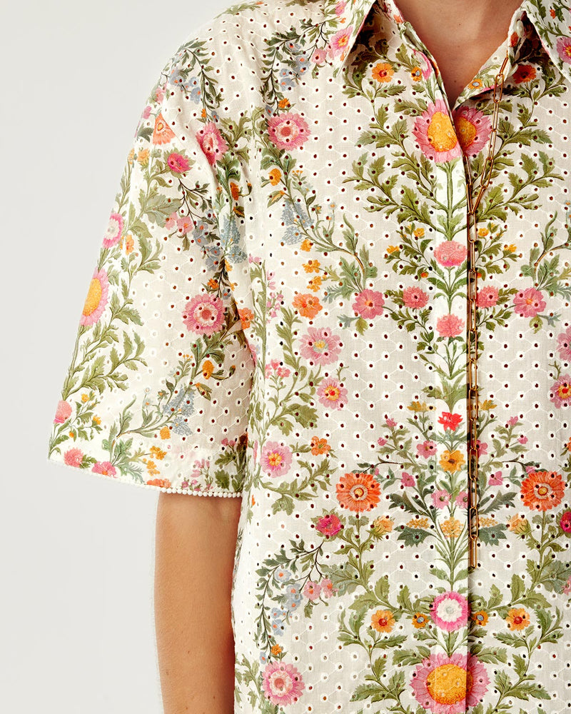 Akari Broderie Anglaise Top - Botanic Eden