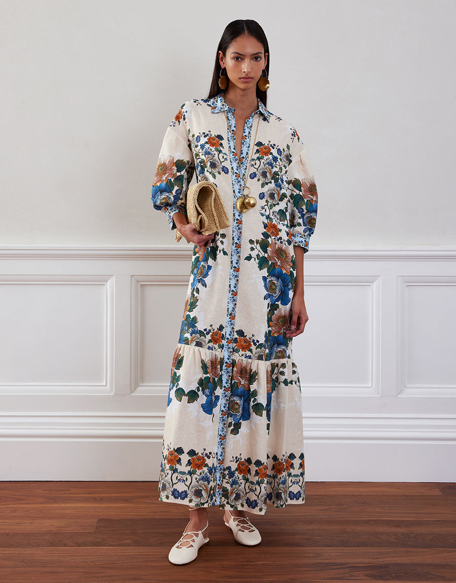 Bianca Linen Maxi Dress