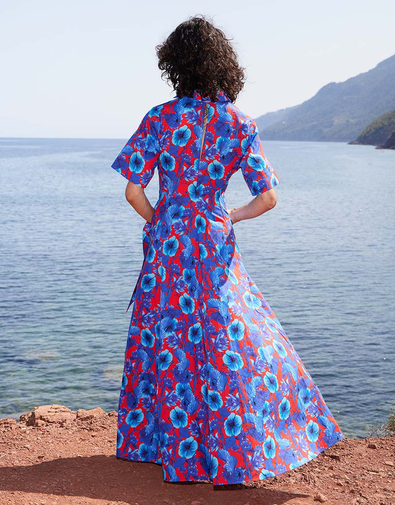 Posie Cotton Maxi Dress - Venus Shell Blue media 3