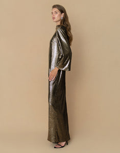 Finley Sequin Maxi Dress - Gold/Black