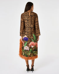 Seraphina Crepe Dress - Leopard Floral media 4