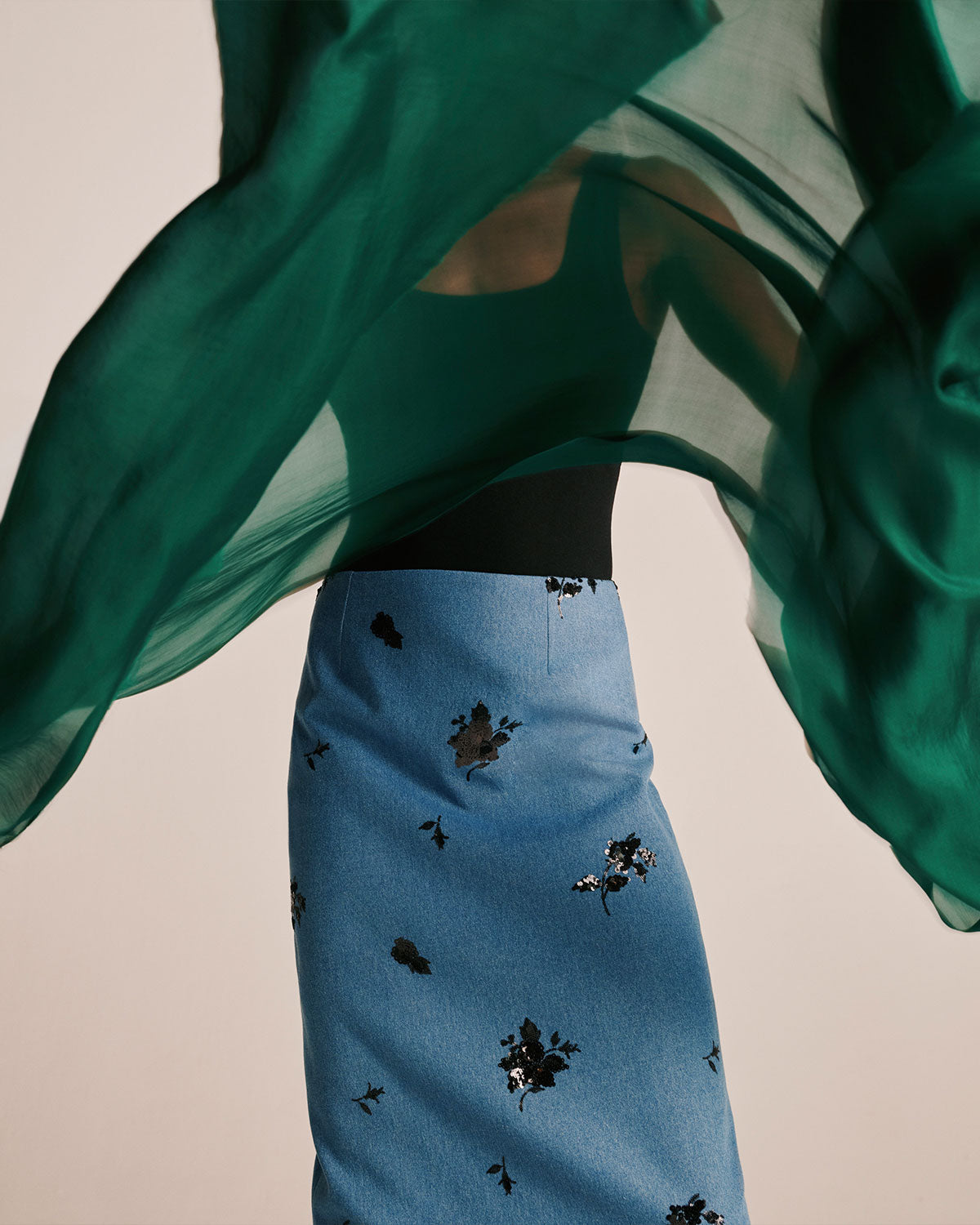 Brigitte Denim Skirt - Blue media 1