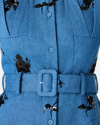 Briele Denim Dress - Blue media 5