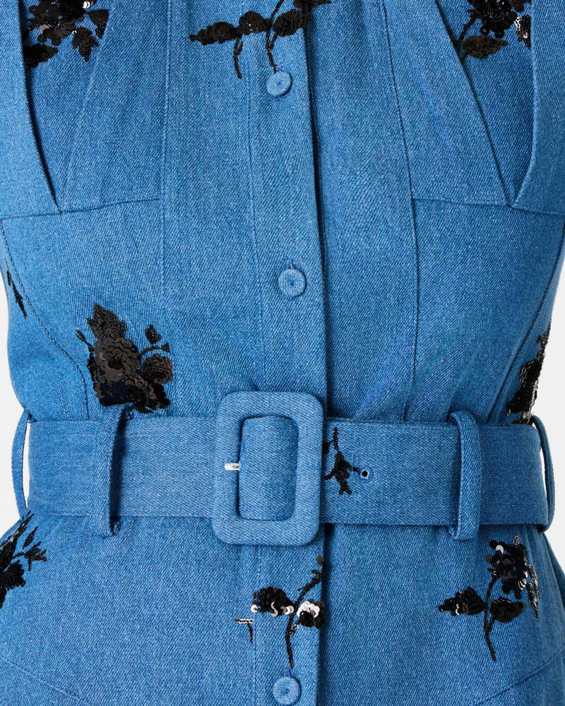 Briele Denim Dress - Blue media 5
