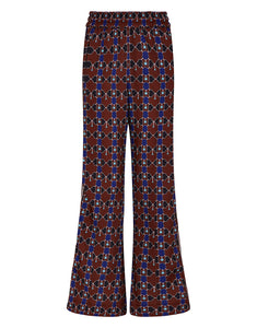 Aubrielle Stretch Trouser - Burgundy Lock