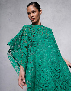 Eloise Lace Maxi Dress - Emerald Paisley