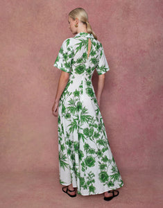 Posie Broderie Anglaise Maxi Dress - Antigua Green