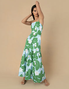 Cordiela Cotton Maxi Dress - Waterlily Green