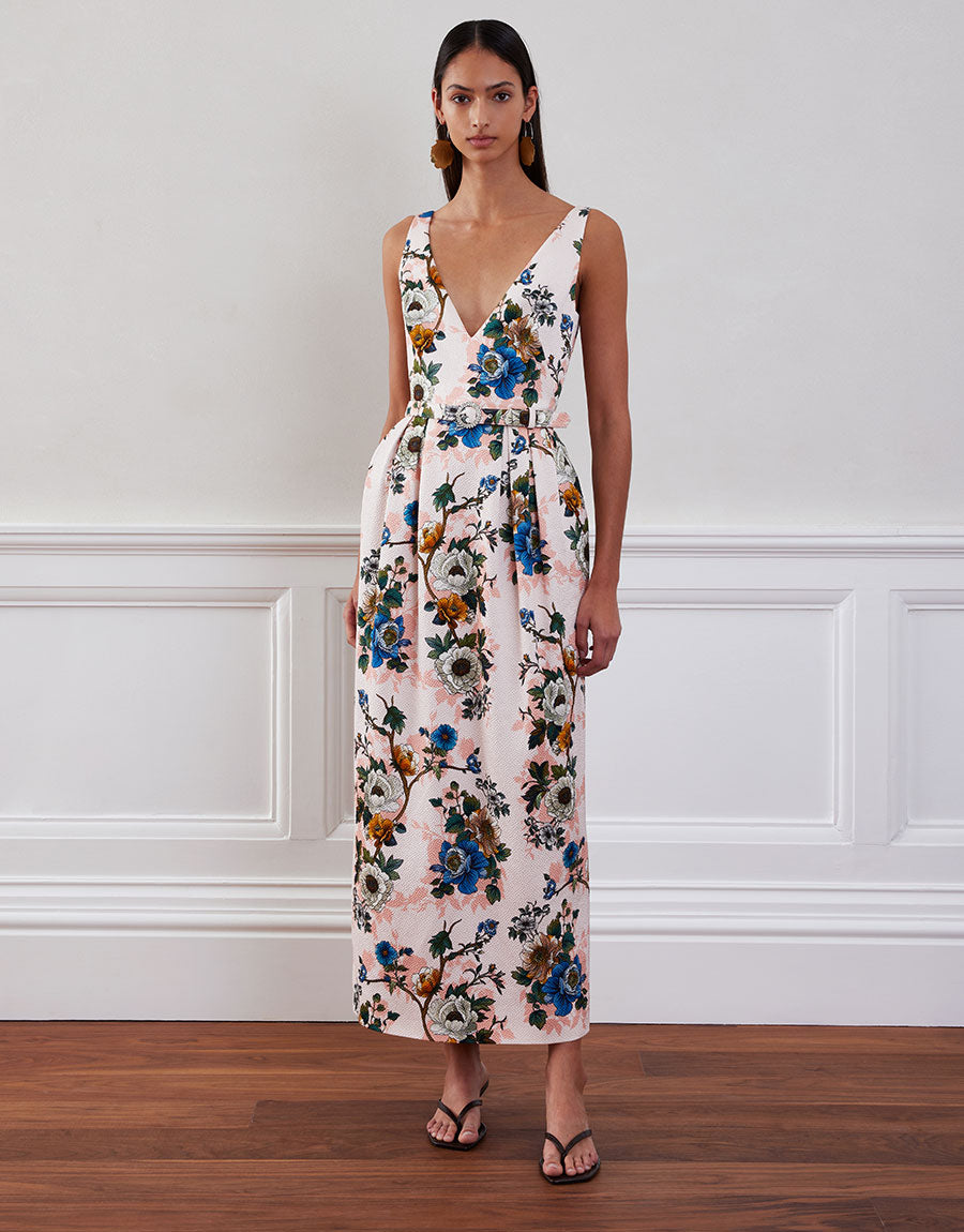 Jules Jacquard Midi Dress