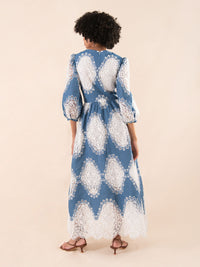 Constance Broderie Anglaise Midi Dress - Lace/denim media 4