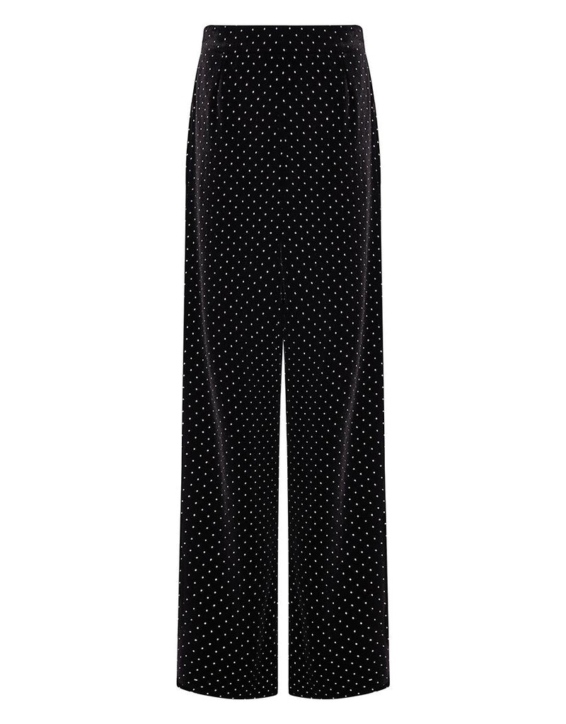 Henley Velvet Trouser - Crystal Black - Sale media 5