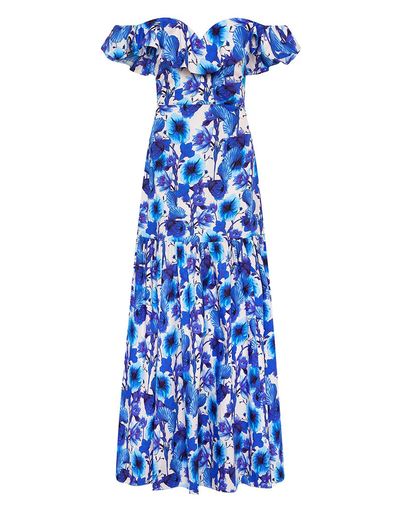 Jazella Cotton Maxi Dress - Venus Shell Blue media 5