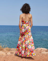 Cordiela Cotton Midi Dress - Over The Rainbow Pink media 3