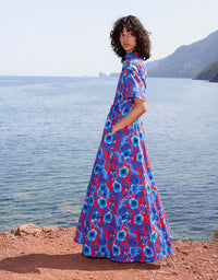 Posie Cotton Maxi Dress - Venus Shell Blue media 2