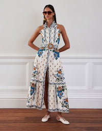 Biba Cotton Maxi Dress - Magical Blossom Cream media 3