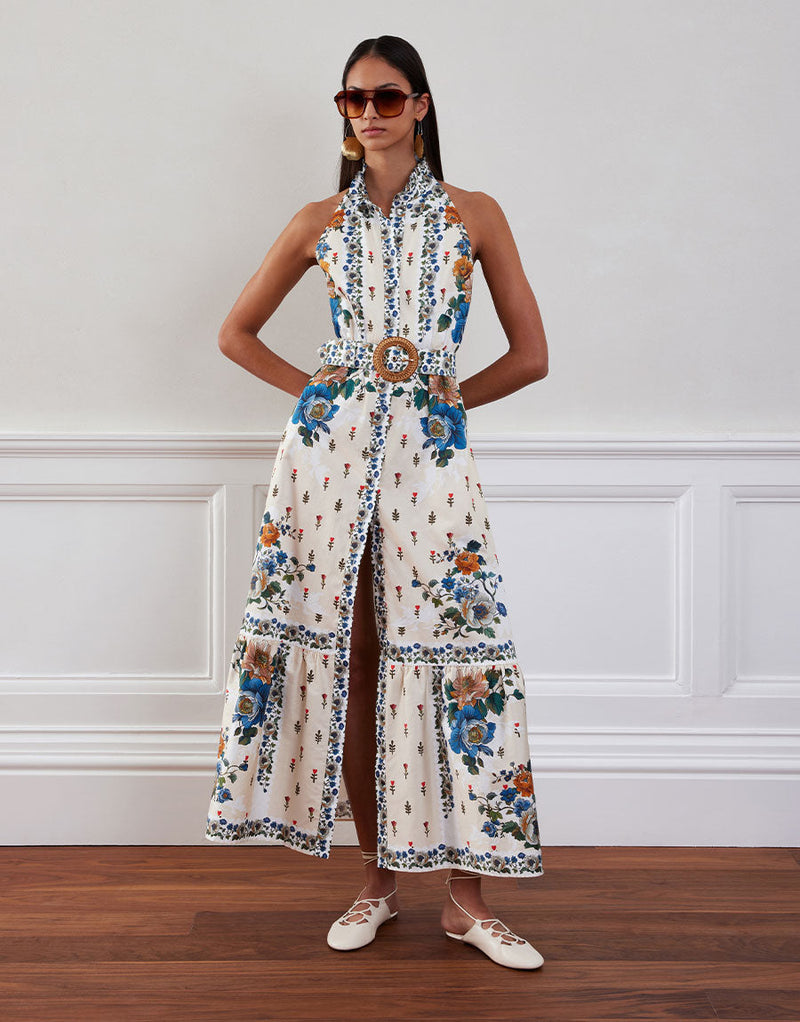 Biba Cotton Maxi Dress - Magical Blossom Cream media 3