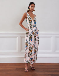 Jules Jacquard Midi Dress - Magic Blossom Pink media 2