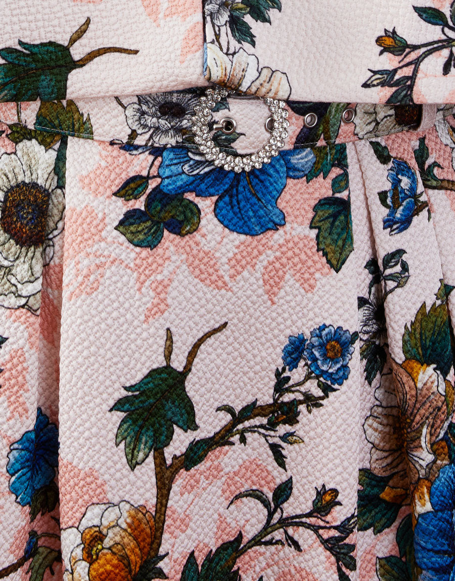 Jules Jacquard Midi Dress - Magic Blossom Pink media 3