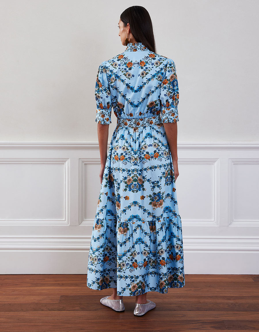 Marni Cotton Maxi Dress - Magical Blossom Blue media 2