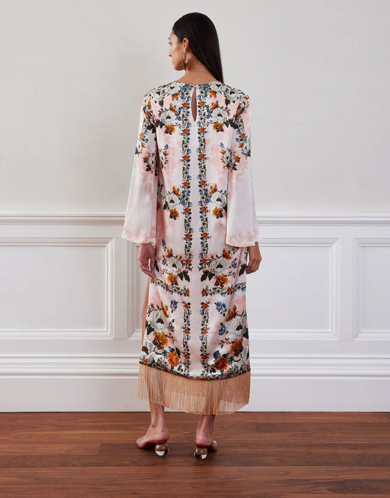 Seraphina Crepe Midi Dress - Magical Blossom Pink media 2