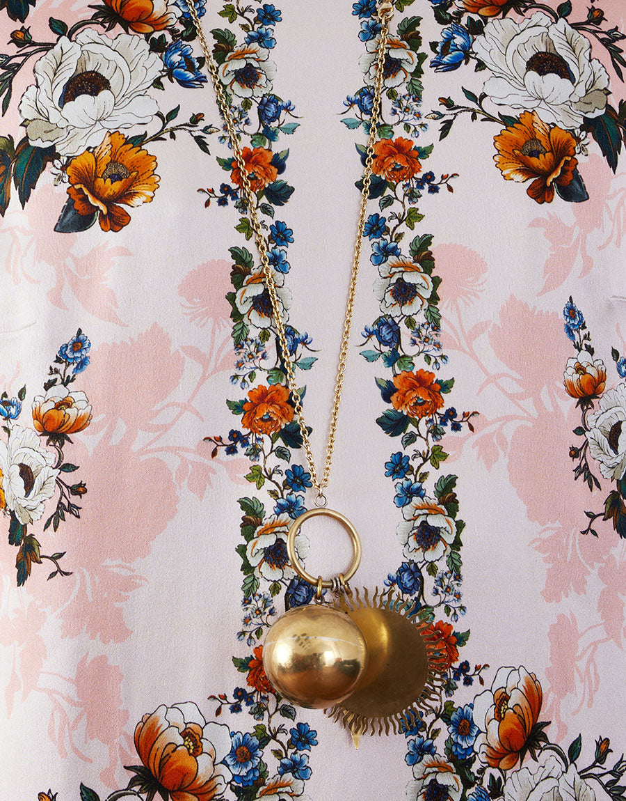 Seraphina Crepe Midi Dress - Magical Blossom Pink media 3