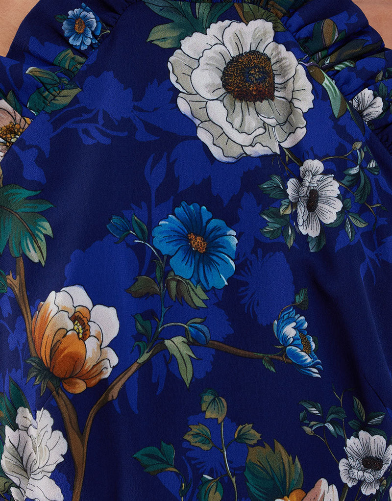 Tatiana Crepe Maxi Dress - Magical Blossom Navy media 3