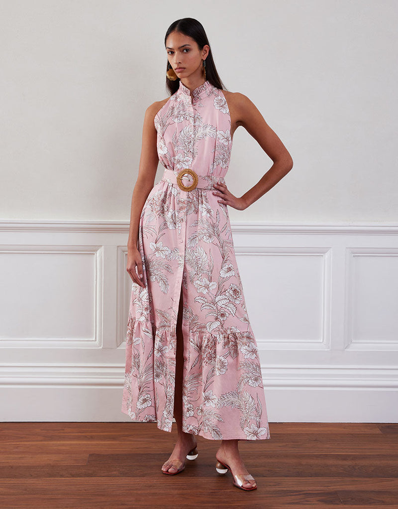 Biba Maxi Dress - Jungle Pink media 2