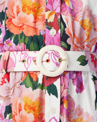 Biba Cotton Maxi Dress - Peony Drip media 2