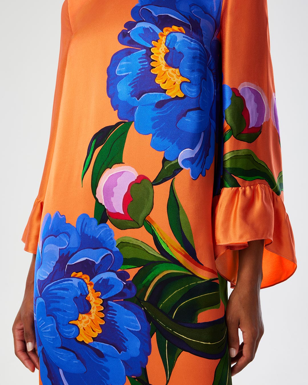 Celeste Satin Midi Dress - Floral media 4