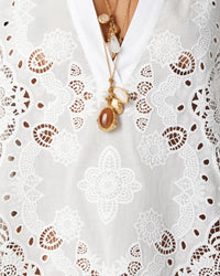 Harlow Lace Mini Dress - White media 4