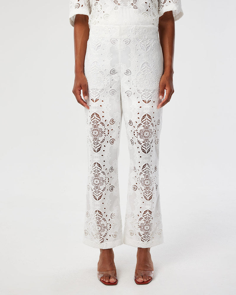 Joshua Lace Trouser - White media 2