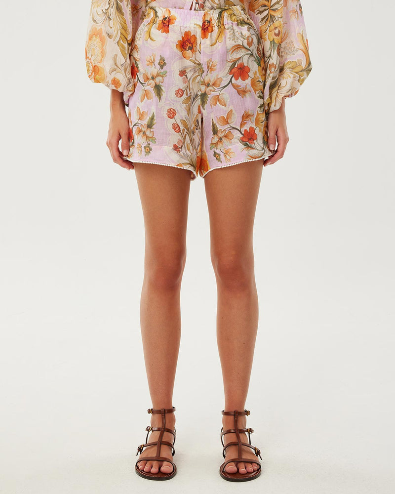Bizzy Rami Shorts - Sun Fire Garden - Lilac media 2
