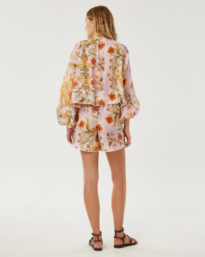 Bizzy Rami Shorts - Sun Fire Garden - Lilac media 3