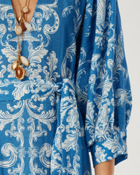 Lourdes Linen Maxi Dress - Barocco media 4