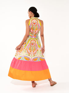 Biba Cotton Maxi Dress - Bia Pink