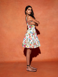 Freddie Cotton Mini Dress - Antheia Multi