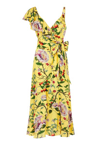 Isadora Peony Yellow Midi Dress