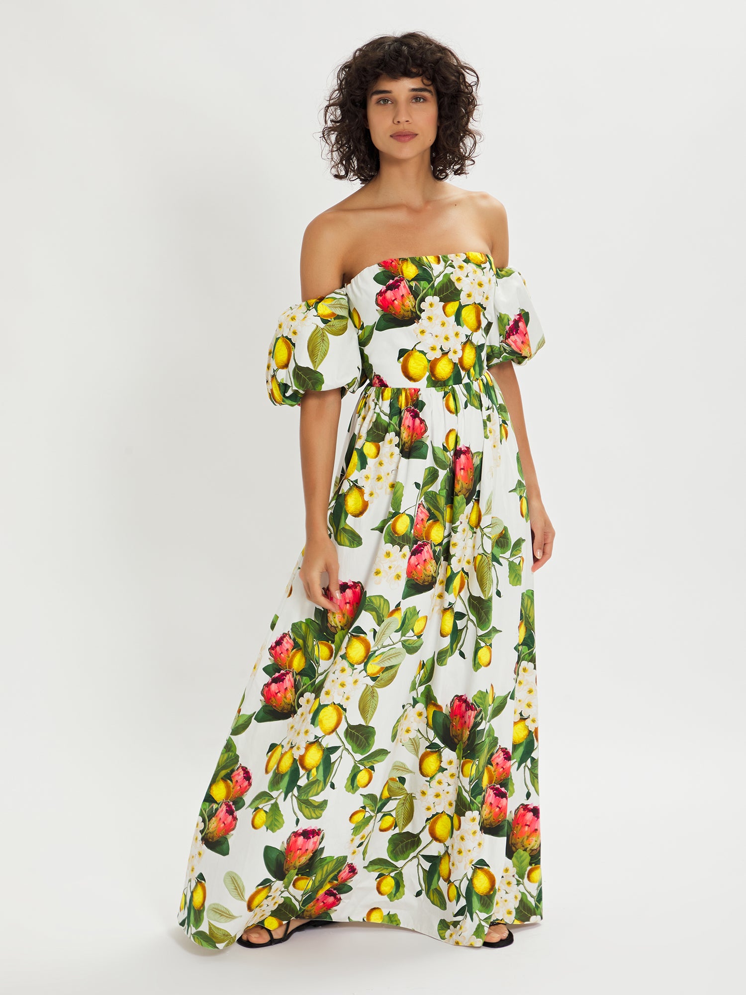 Juliet Strapless Cotton Maxi Dress – Borgo de Nor