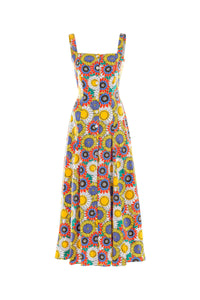 Tilda Cotton Strappy Floral Sun Dress